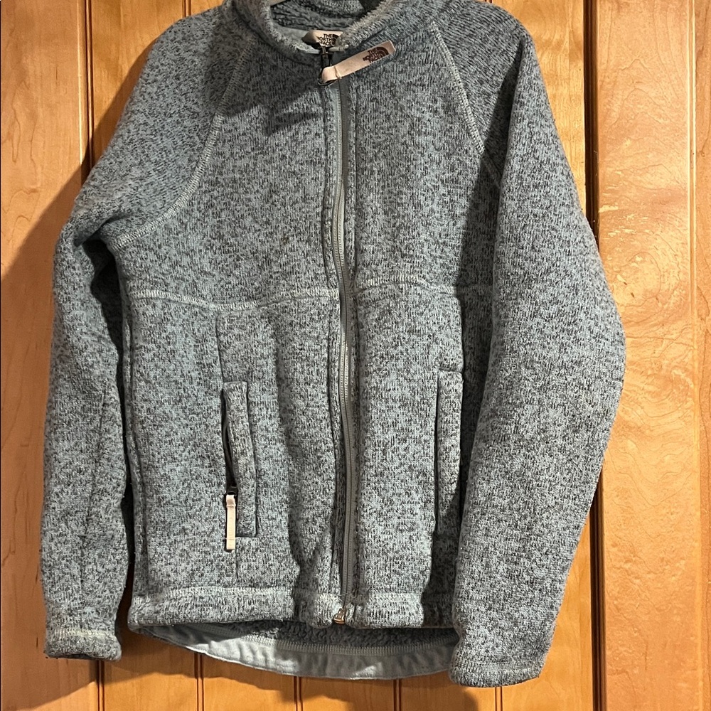 The North Face Blue Speckled Full-Zip Jacket XS